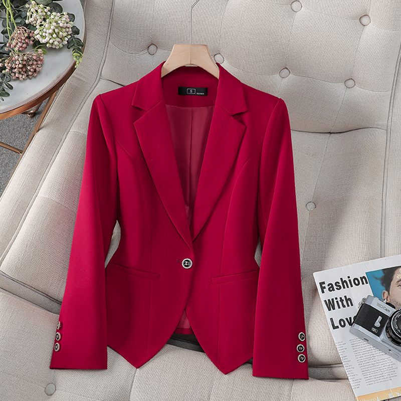 Formal Winter Wear Women Jacket - Neue Modische Damen-Blazer in Rot, Weiß