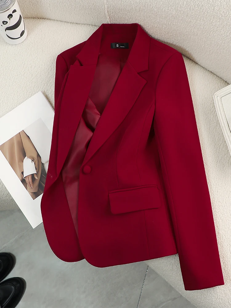 Formal Winter Wear Women Jacket - Frauen Blazer Damen Rot Grün Beige