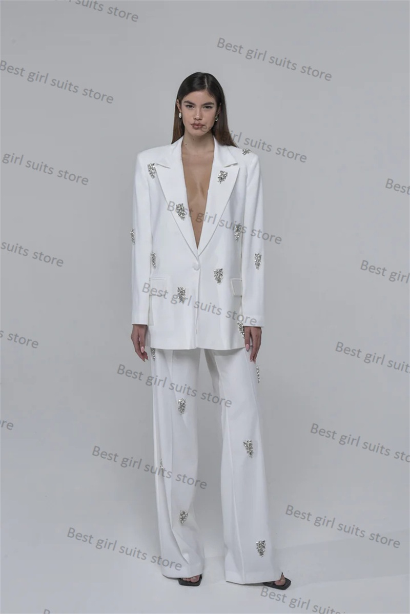 Tailored Trouser Wide - 2 Stück formelle Frauen Anzug Hosen