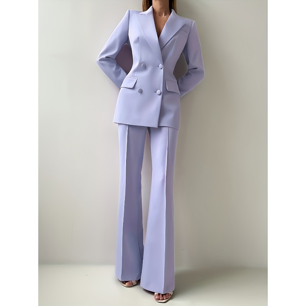 Tailored Trouser Wide - Elegantes maßgeschneidertes Damenanzug-Set mit tailliertem Design,