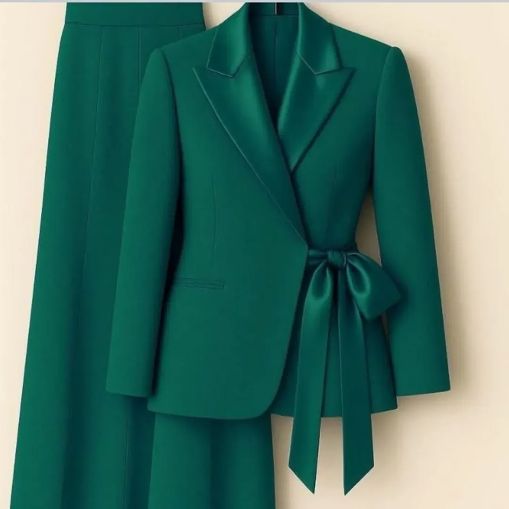Women'S Formal Wear With Pants - Maßgeschneiderte Damenanzüge, Blazer, modisch, spitzes Revers,