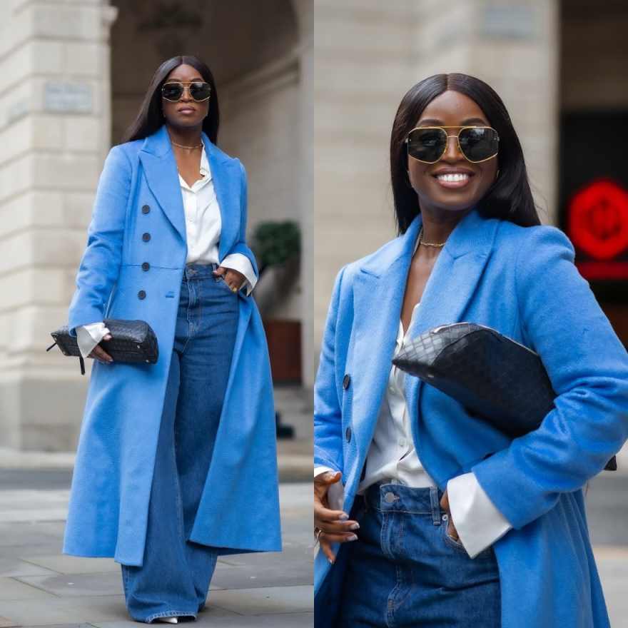 Formal Winter Wear Women Jacket - Herbst-Winter Damen-Wollmantel 1-teilige Jacke Doppelreihig Formelle