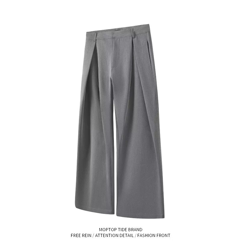 Tailored Trouser Wide - Retro Weite Anzughose mit Falten 3D-Schnitt