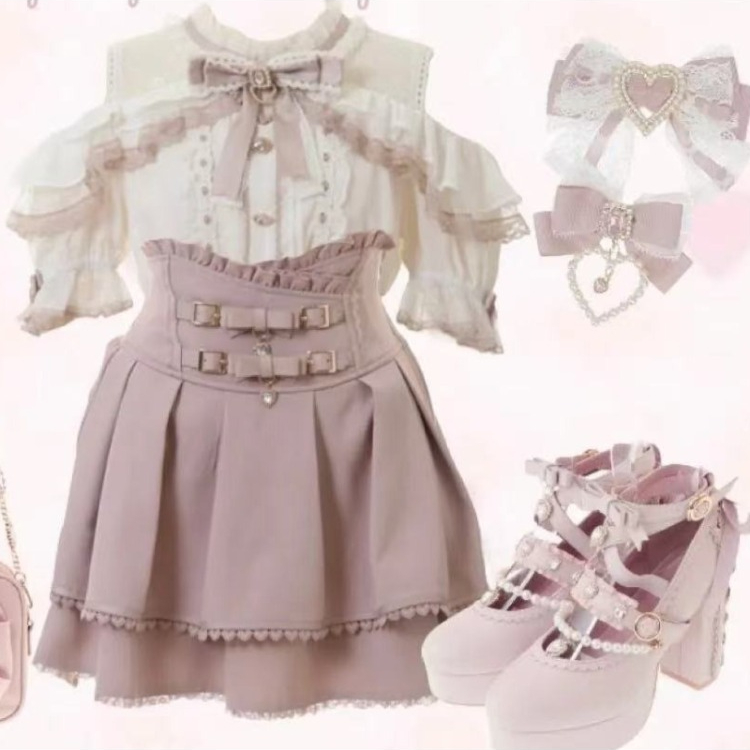 Women Formal Blouses For Evening Wear - 2026 Süße Rüschenbluse im japanischen Lolita-Stil