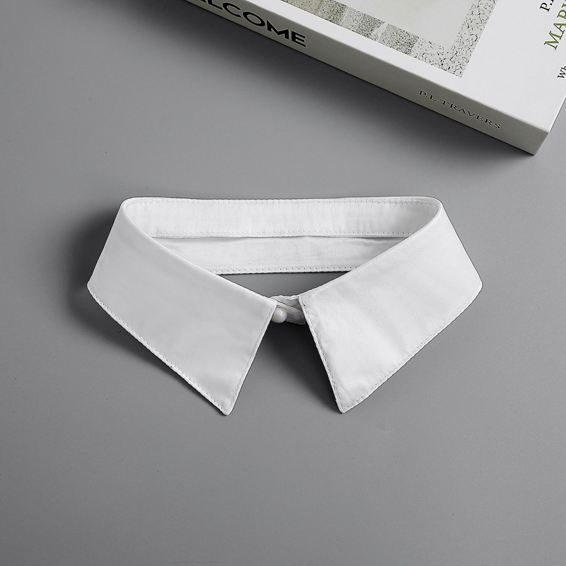 Women Formal Wear With Tie - Stilvoller abnehmbarer Stehkragen für Damen, Business-Kleidung,