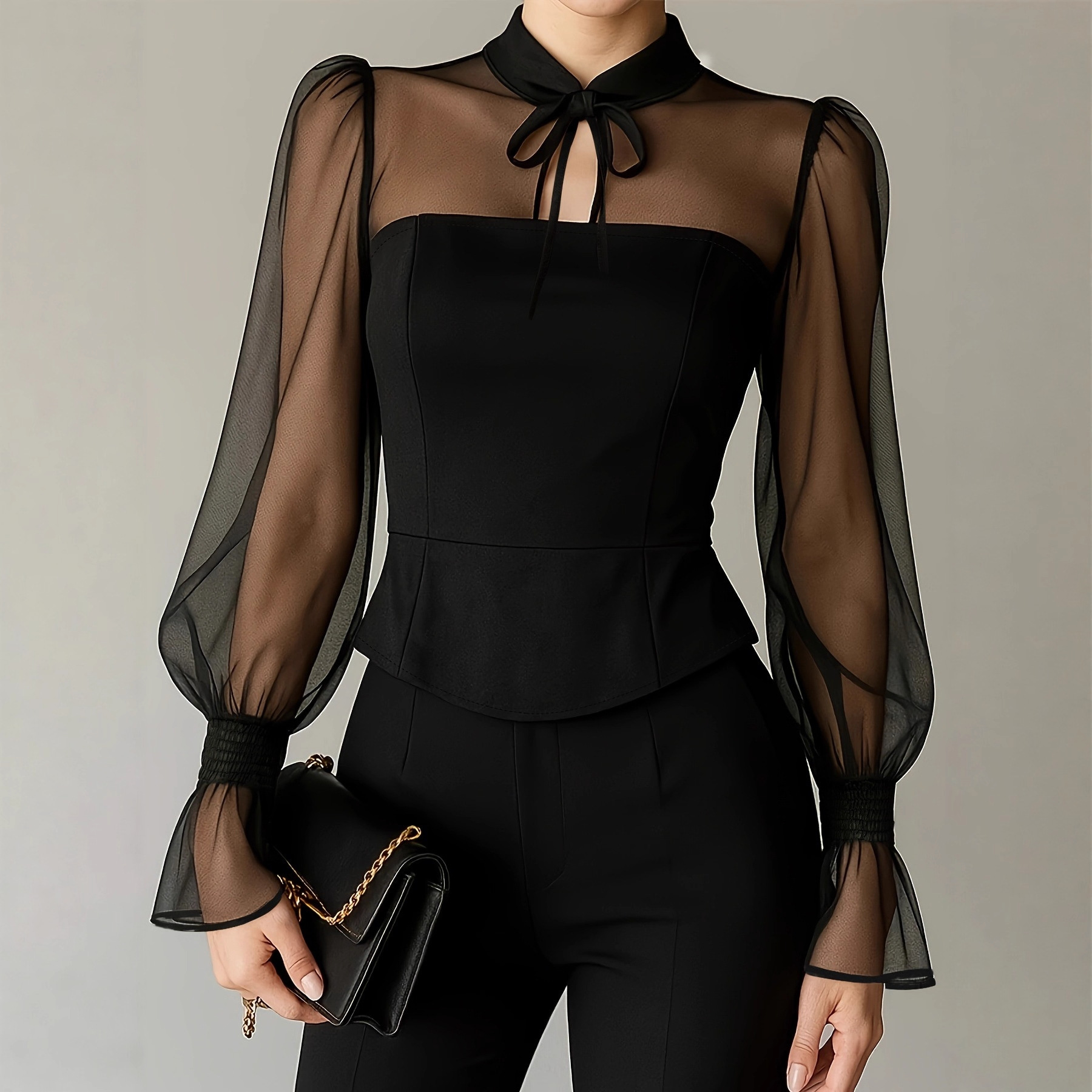 Women Formal Blouses For Evening Wear - Elegante Puffärmel-Bluse für Damen 2026 Frühjahrsmode