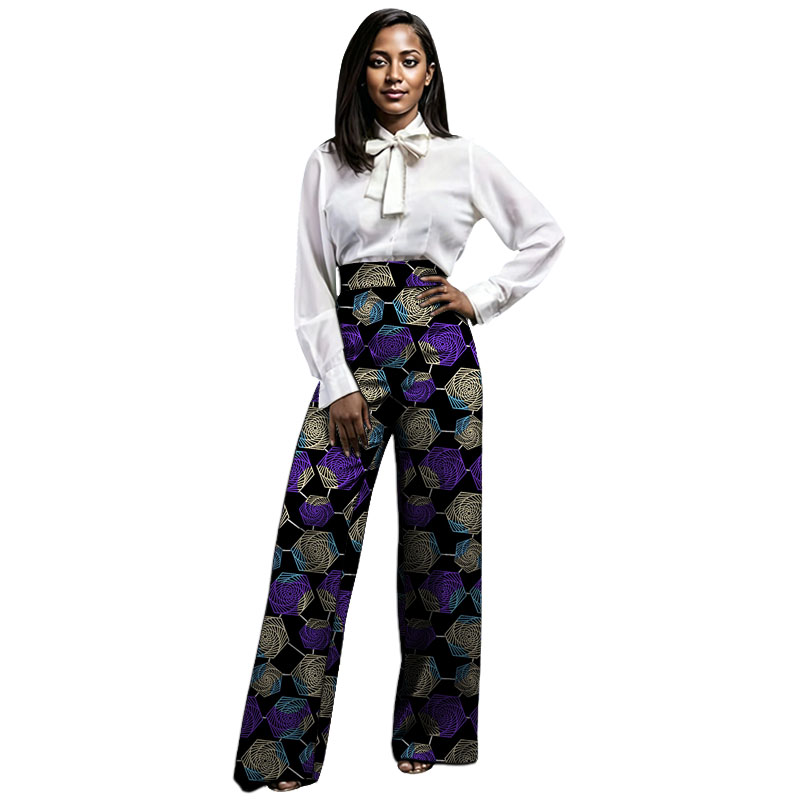 Tailored Trouser Wide - Vintage Damen Weite Hosen Afrikanische Mode