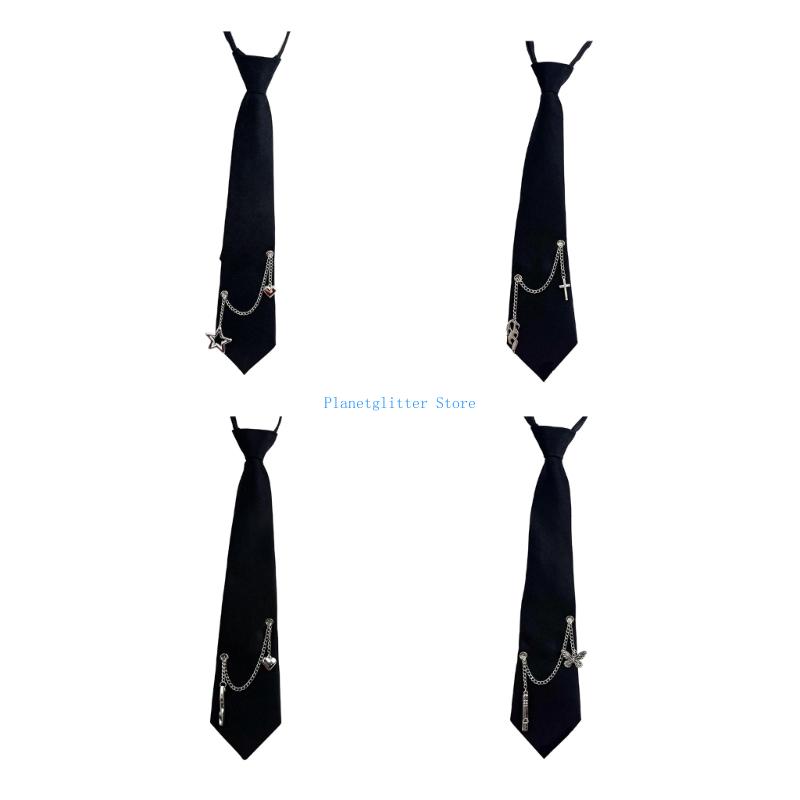 Women Formal Wear Korean - 652B Koreanische Mode-Krawatte mit Reißverschluss, einfaches