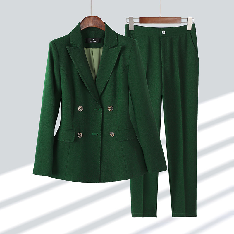 Women Formal Wear With Black Blazer - Modischer Damen-Hosenanzug für formelle Damen, Büro,