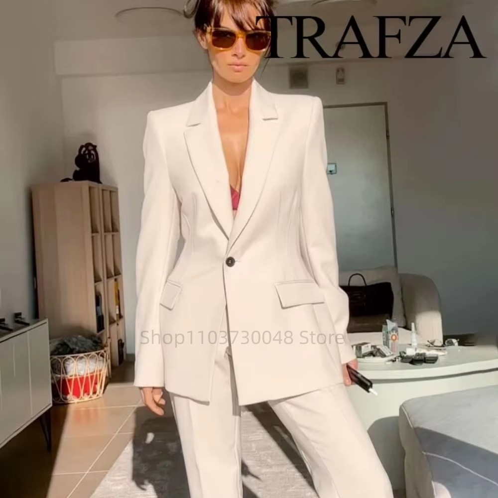 Women'S Formal Wear With Pants - Modischer Büro-Damenanzug Blazer und Hose Formeller