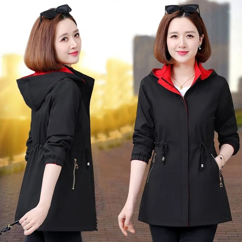 Windbreaker-Mantel Damen Frühl – Women Formal Wear Korean Bewertung und Preis