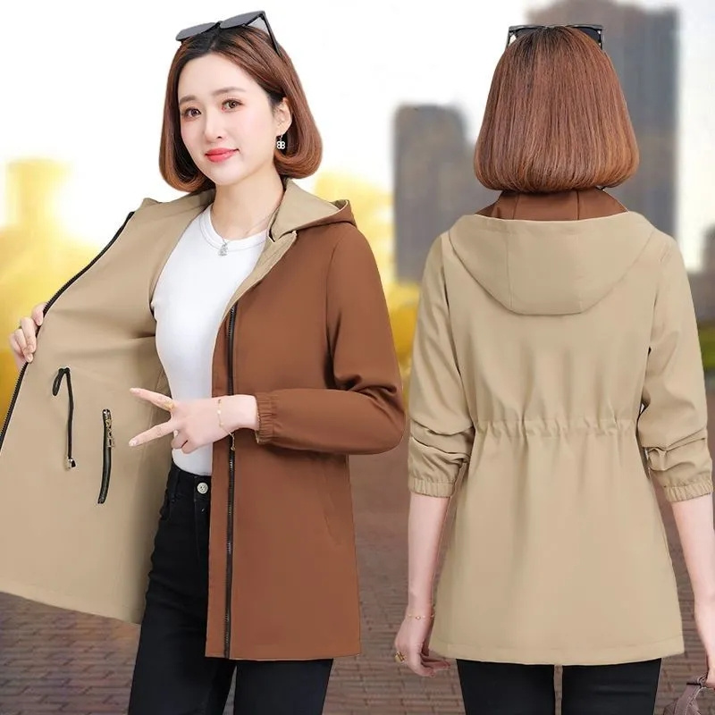 Windbreaker-Mantel Damen Frühl – Women Formal Wear Korean Bewertung und Preis