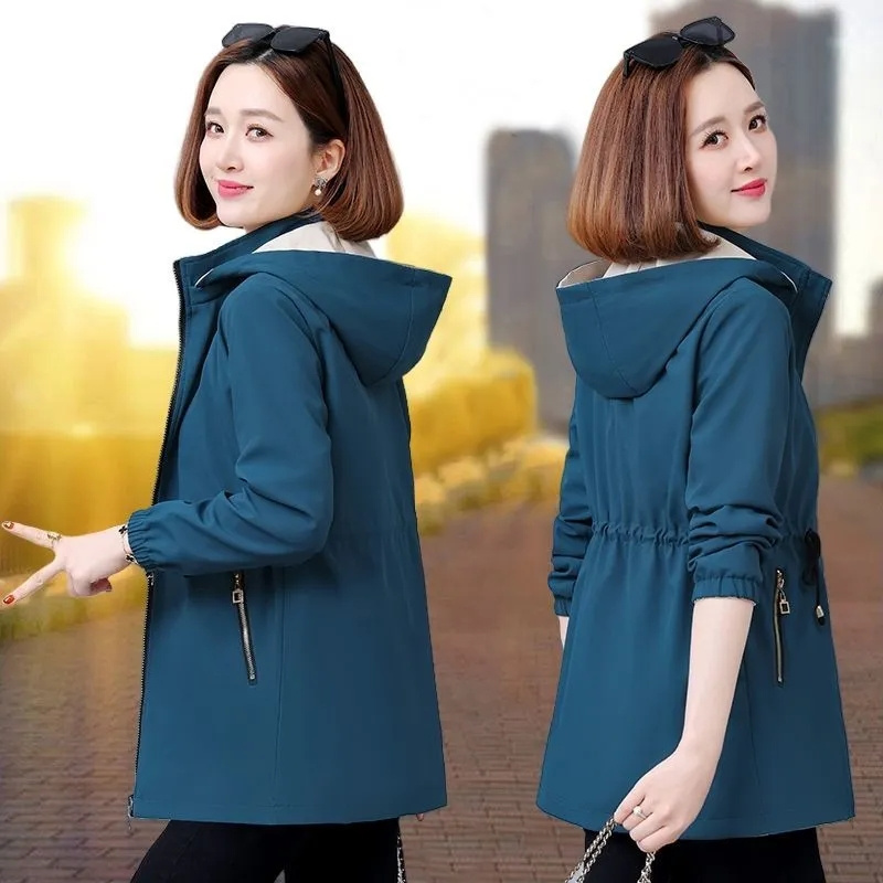 Windbreaker-Mantel Damen Frühl – Women Formal Wear Korean Bewertung und Preis