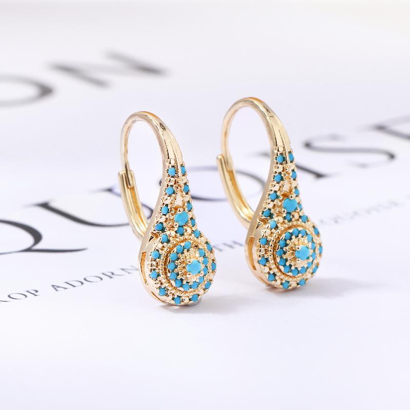 Ethnische Kreative Türkis-Ohrr – Women Formal Wear Ethnic Bewertung und Preis