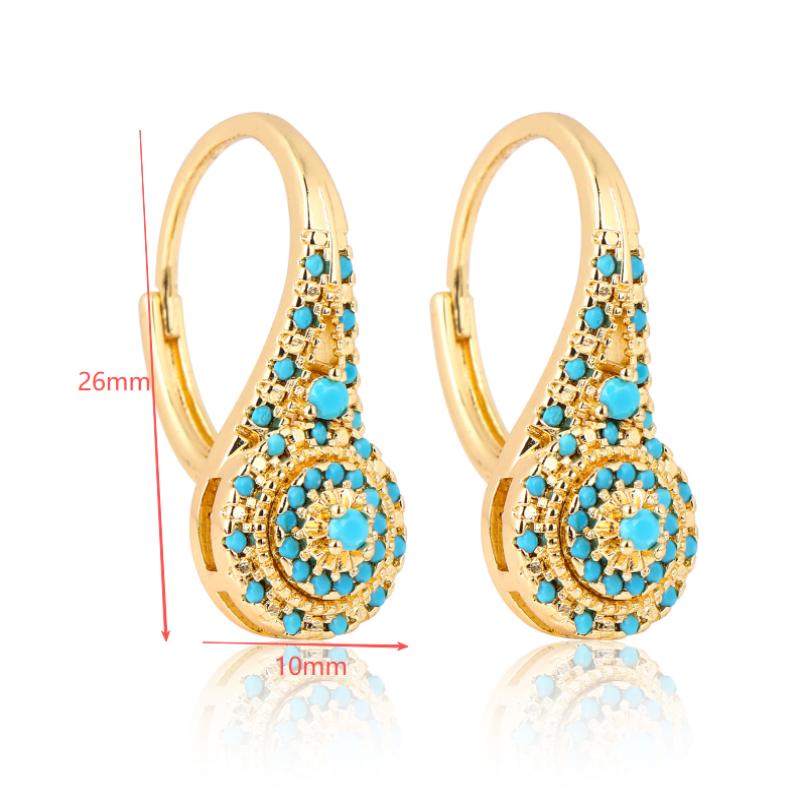 Ethnische Kreative Türkis-Ohrr – Women Formal Wear Ethnic Bewertung und Preis