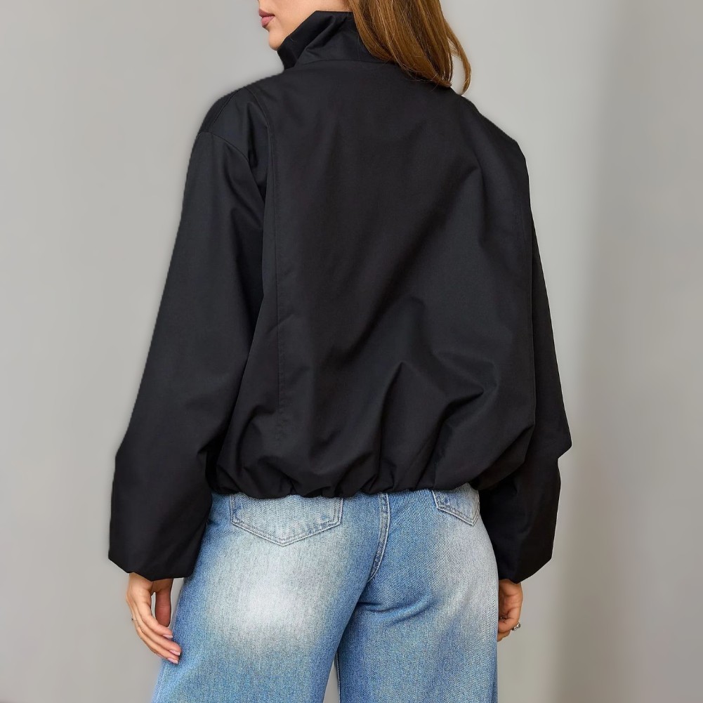 Damen-Freizeitjacke mit Stehkr – Formal Winter Wear Women Jacket Bewertung und Preis