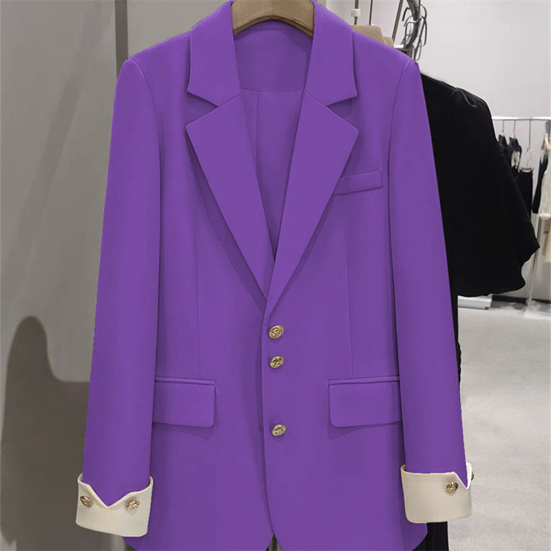 Mode Damen Blazer Farbe Block  – Formal Winter Wear Women Jacket Bewertung und Preis