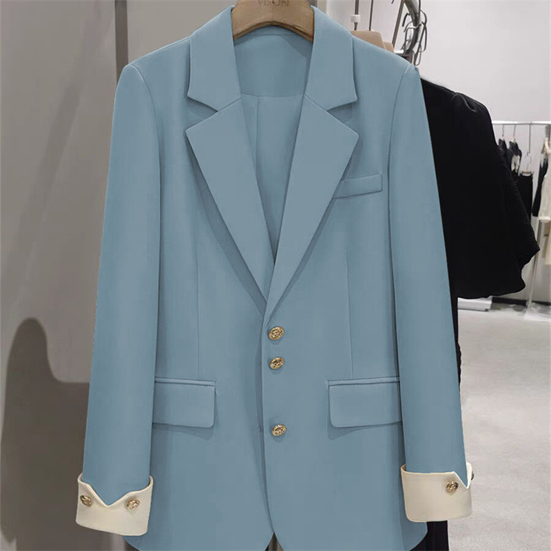 Mode Damen Blazer Farbe Block  – Formal Winter Wear Women Jacket Bewertung und Preis