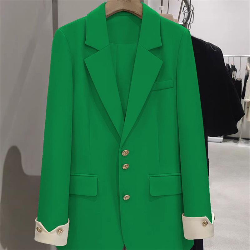 Mode Damen Blazer Farbe Block  – Formal Winter Wear Women Jacket Bewertung und Preis