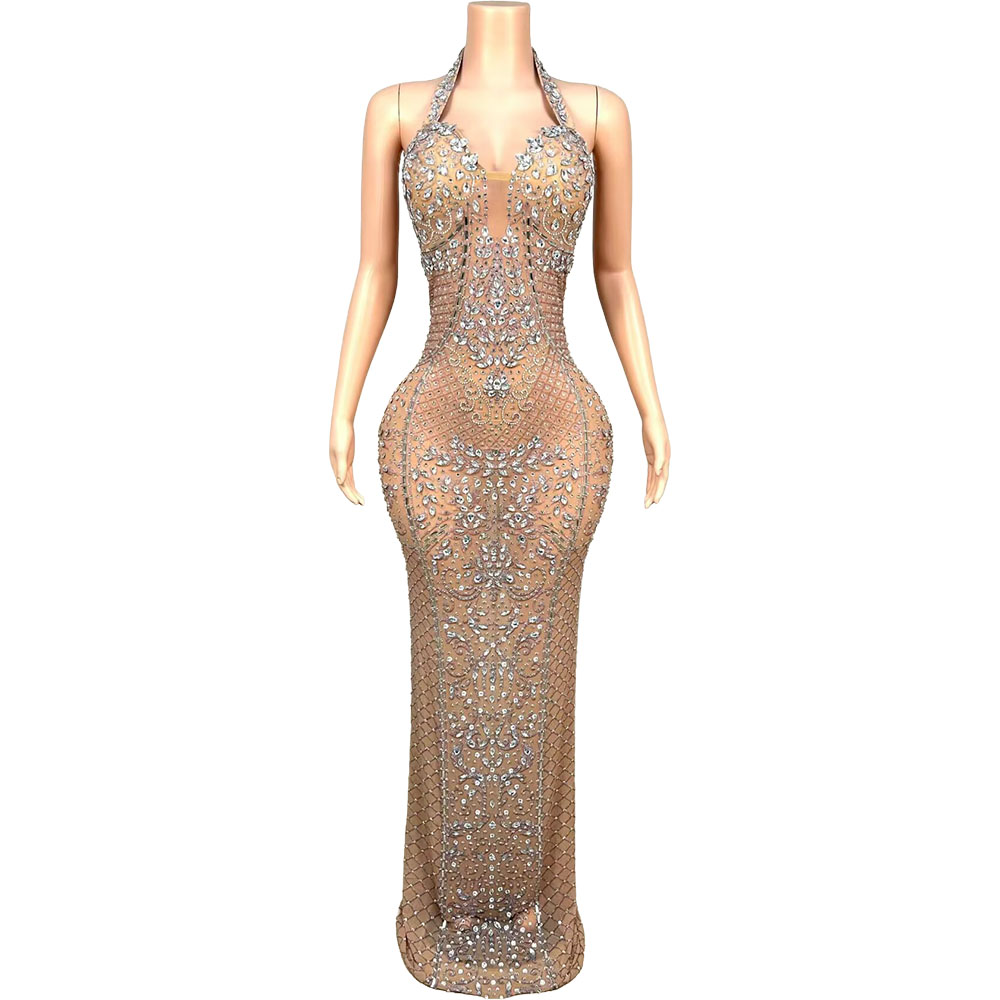 Luxuriöses Kristall-Glitzer-Ne – Women'S Red Formal Wear Bewertung und Preis