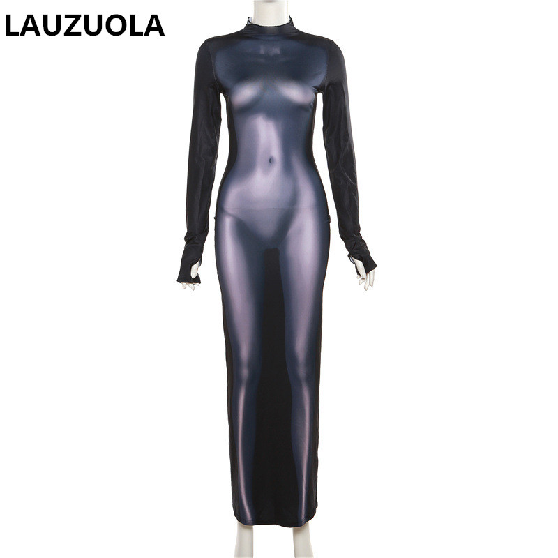 Sexy 3D-Körperform-bedrucktes  – Formal Wear Gowns For Women Bewertung und Preis