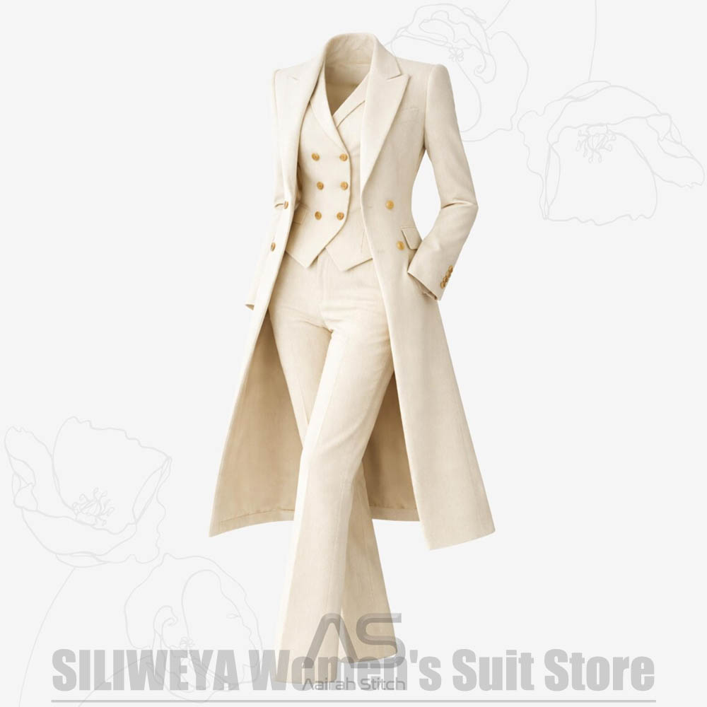 Damenanzug 3-teilig Doppelreih – Women'S Formal Wear With Pants Bewertung und Preis