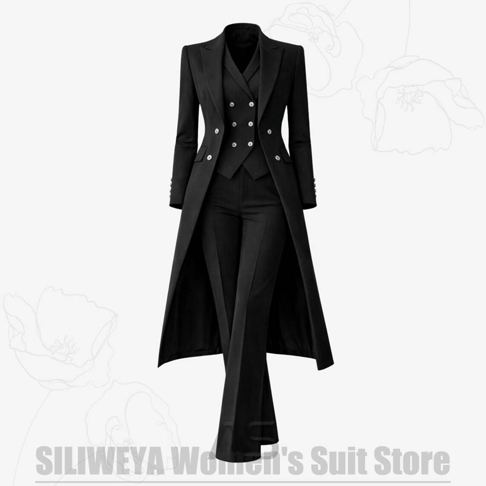 Damenanzug 3-teilig Doppelreih – Women'S Formal Wear With Pants Bewertung und Preis
