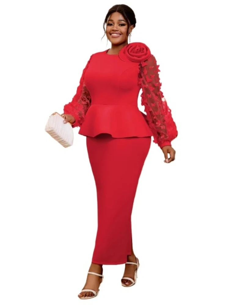 2025 Plus Size Afrikanische Kl – Women'S Red Formal Wear Bewertung und Preis