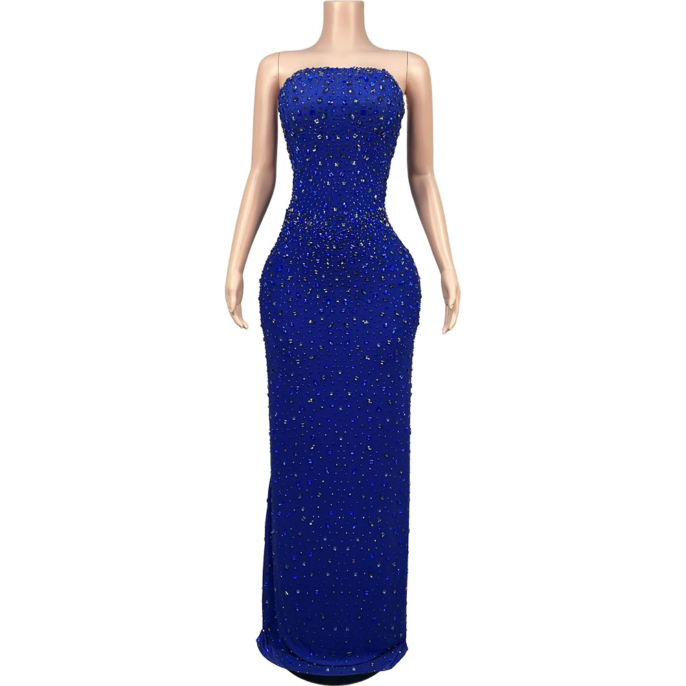 Funkelndes Strass Blaues Träge – Women'S Red Formal Wear Bewertung und Preis